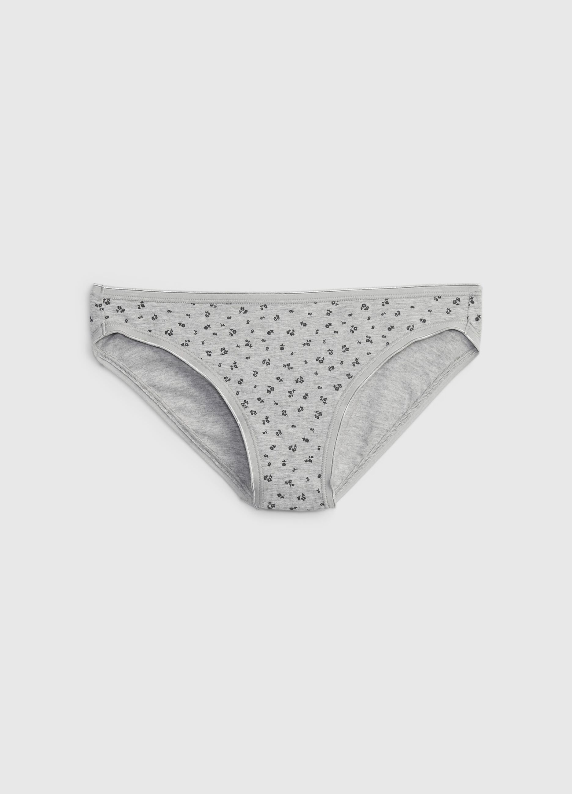 Stretch briefs with ditsy floral print_0