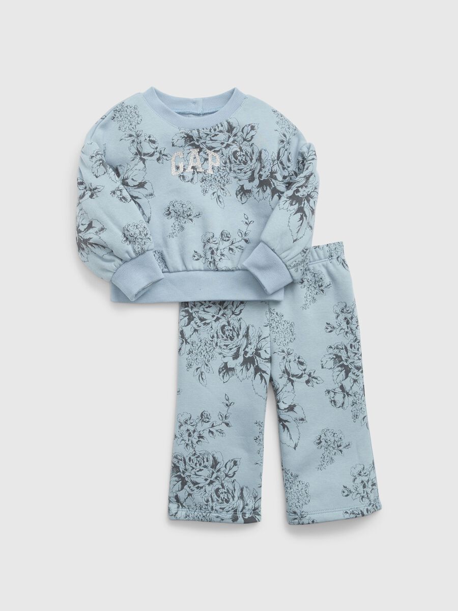 Floral pattern set with logo print Newborn Boy_0