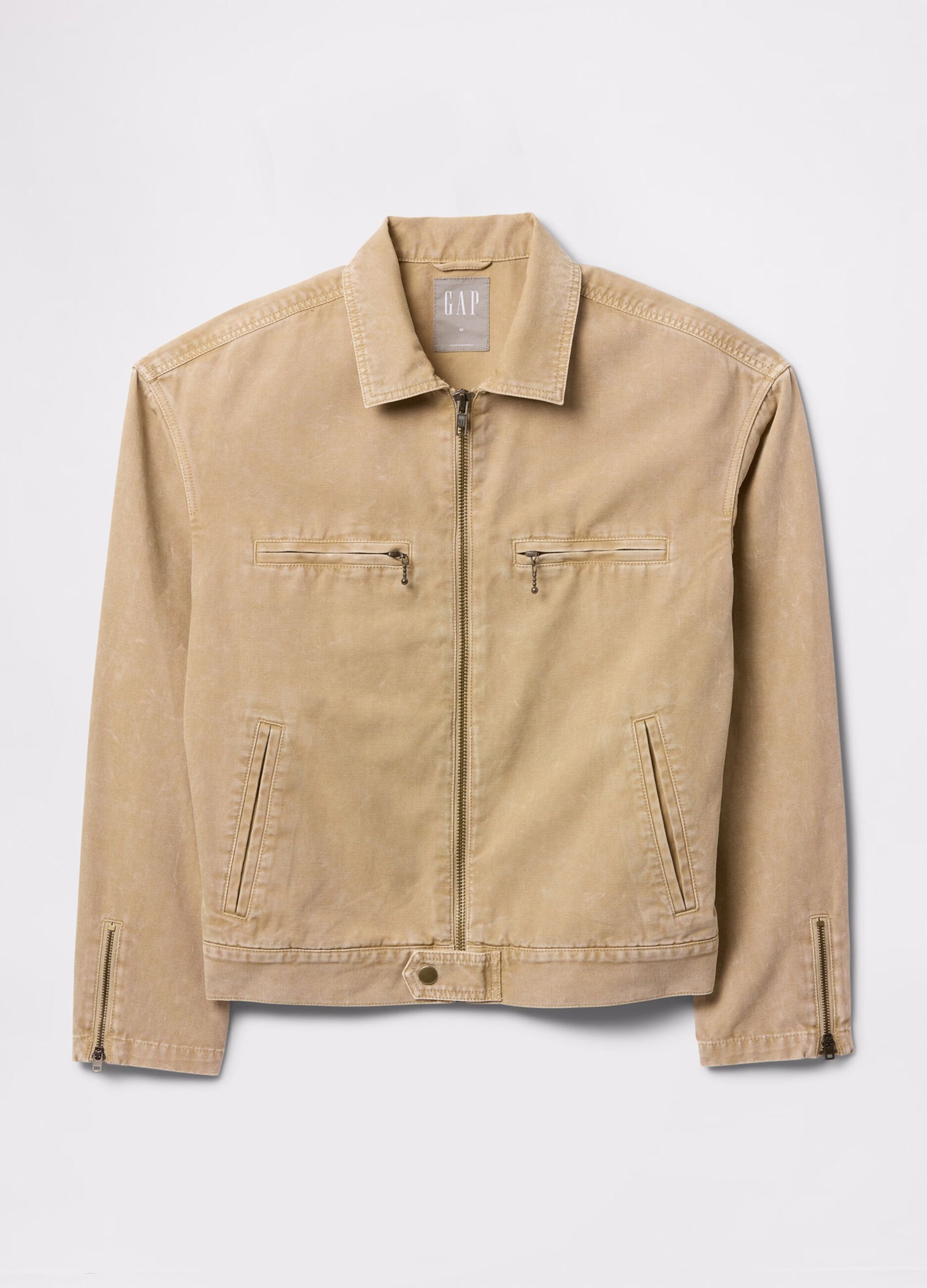 Giacca leggera beige in puro cotone_4