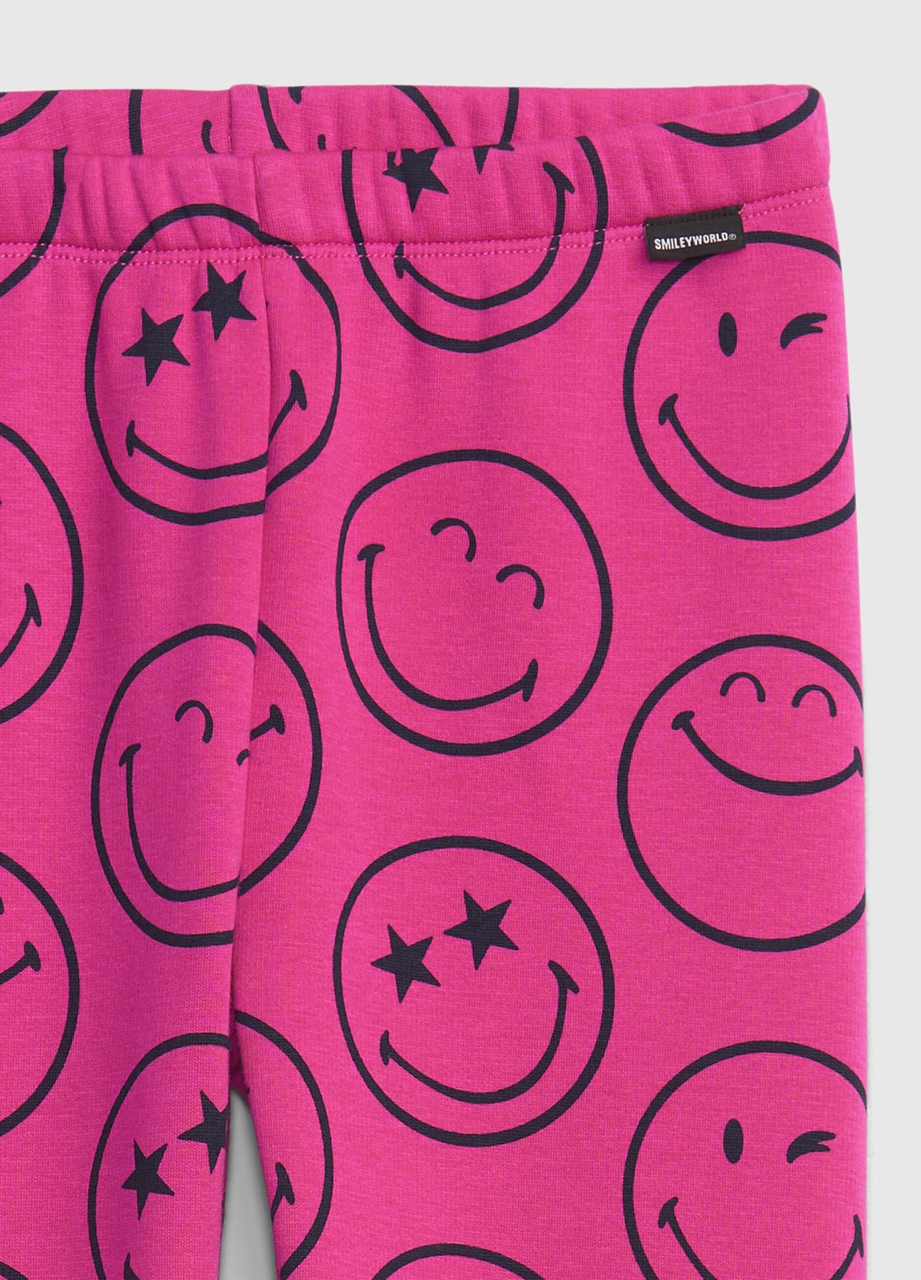 Leggings con stampa Smiley®_2