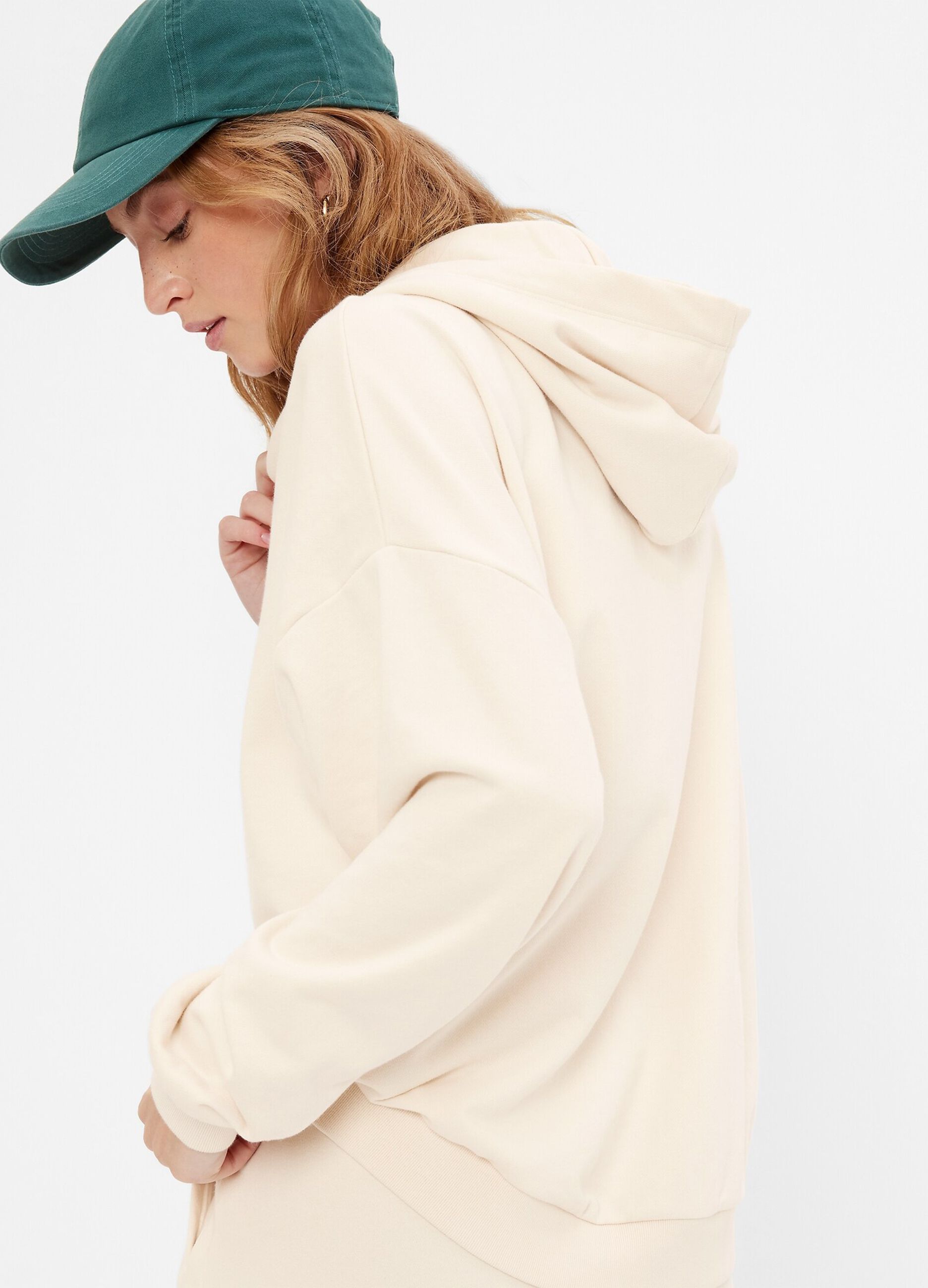 Oversized hoodie with logo print_1