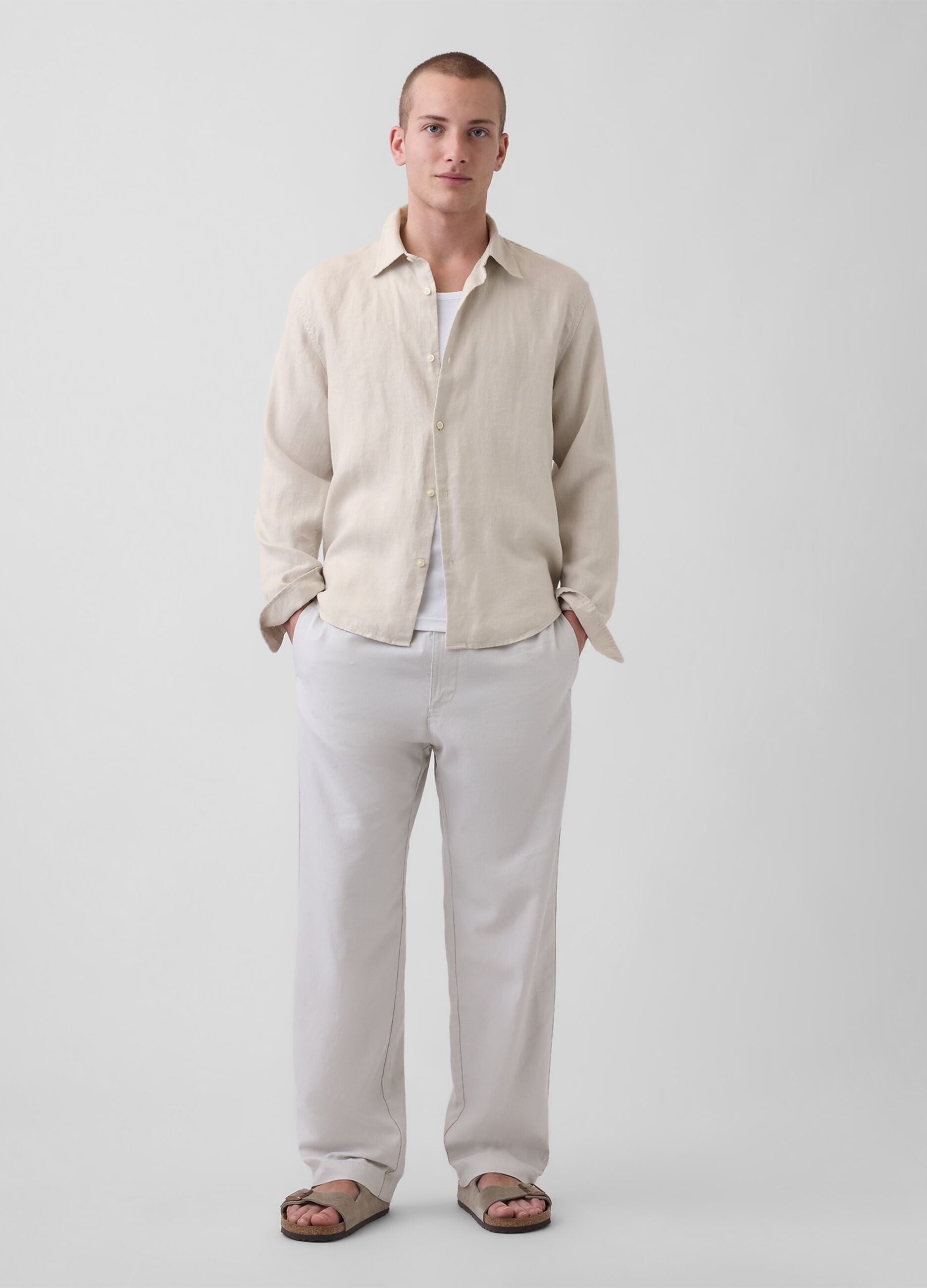 Camicia in puro lino