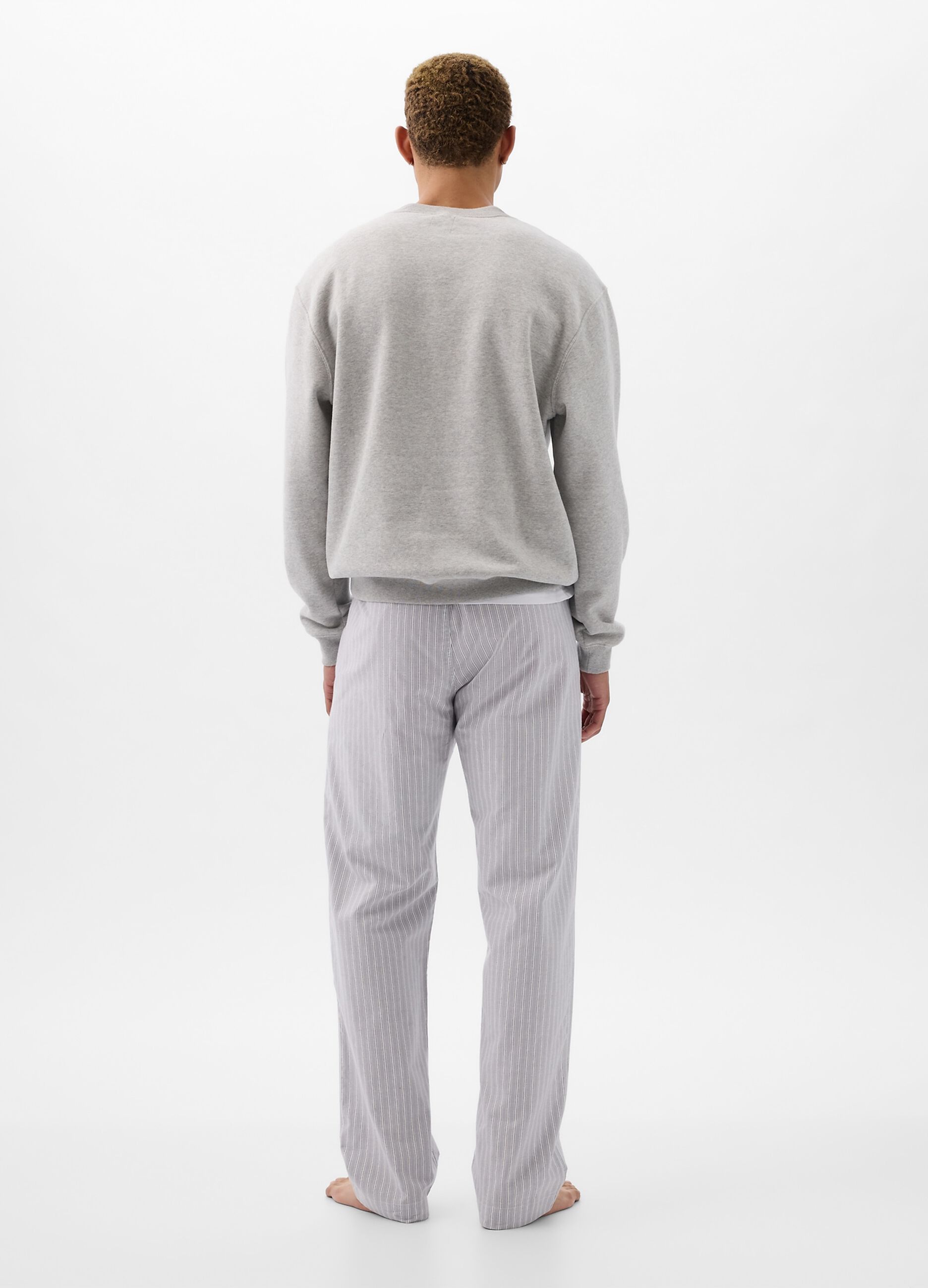 Pantalone pigiama lungo in cotone fantasia_1