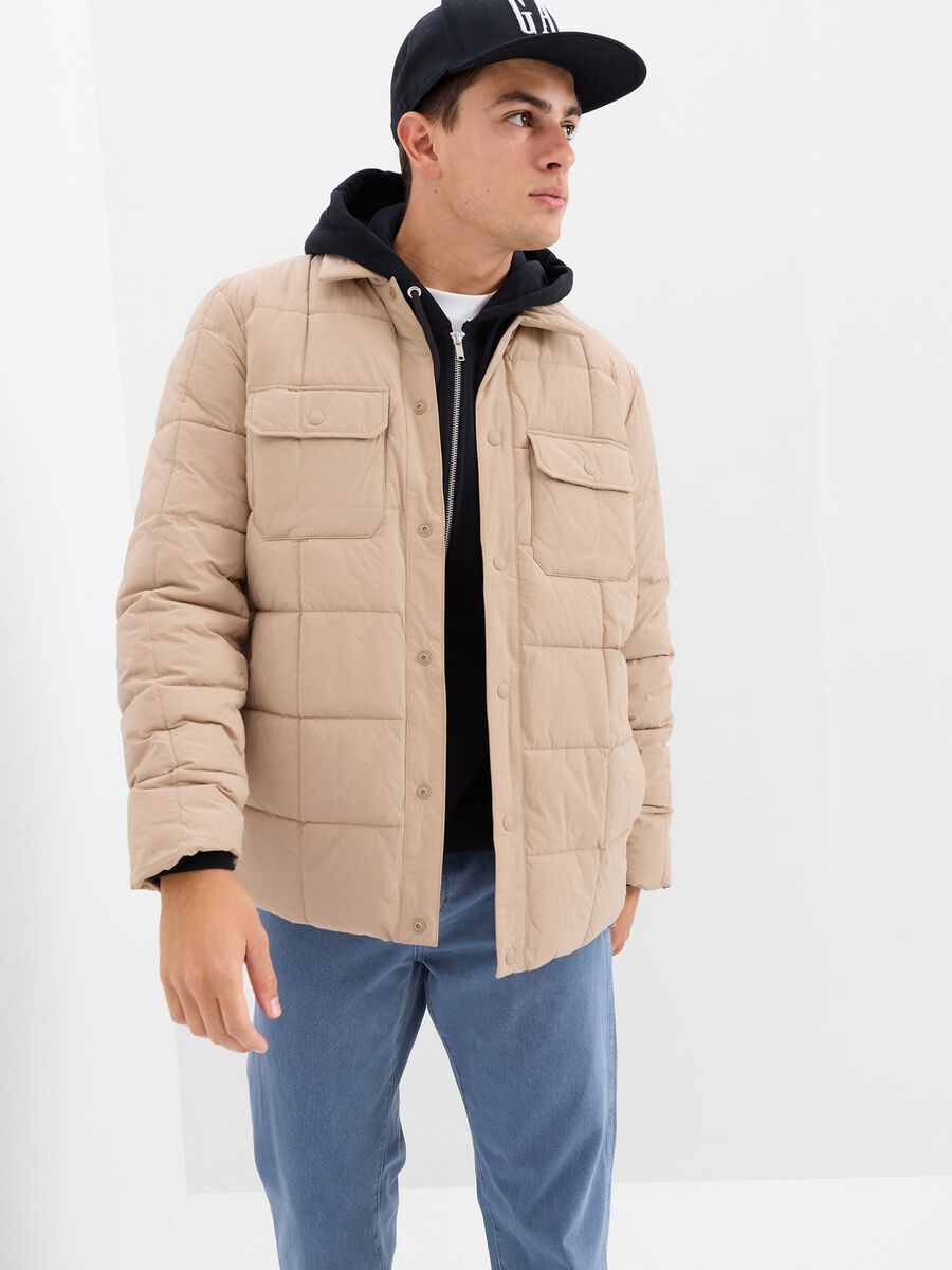 Quilted jacket with pockets. Man_0