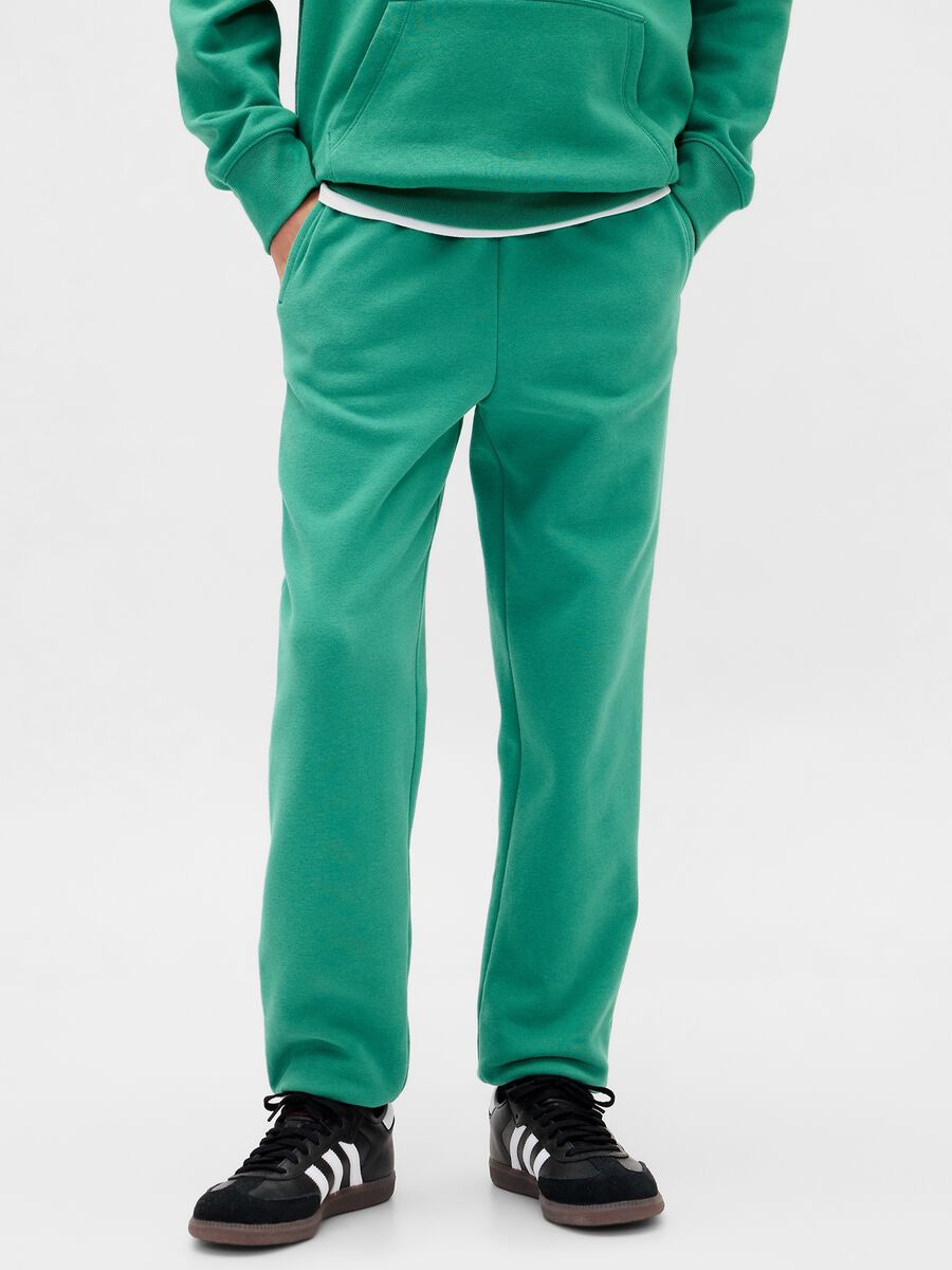 Pantaloni verdi in misto cotone Bambino_1