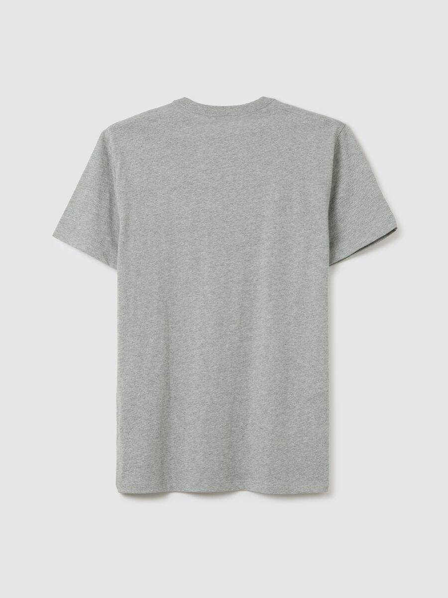 T-shirt in cotone con ricamo logo Uomo_2