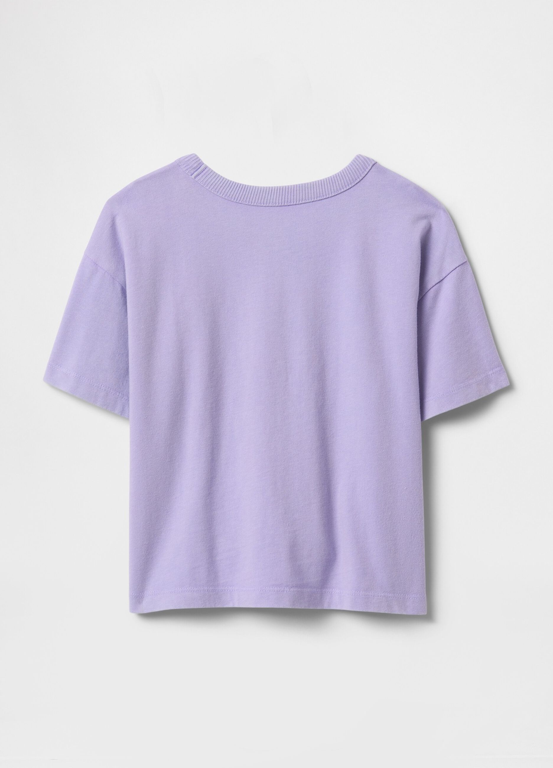 Maglietta girocollo viola per bambini_3