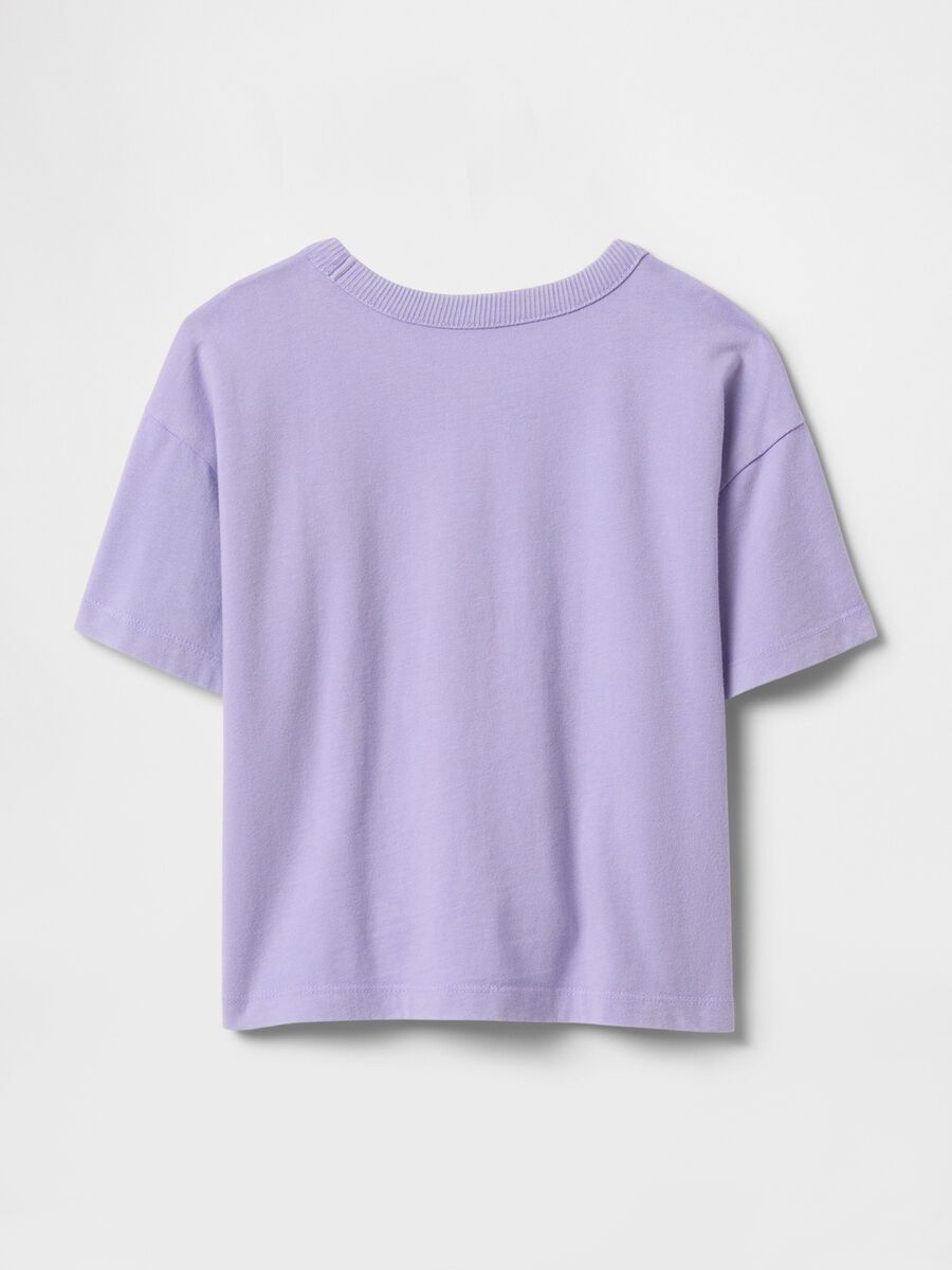 Maglietta girocollo viola per bambini Bimbo_3
