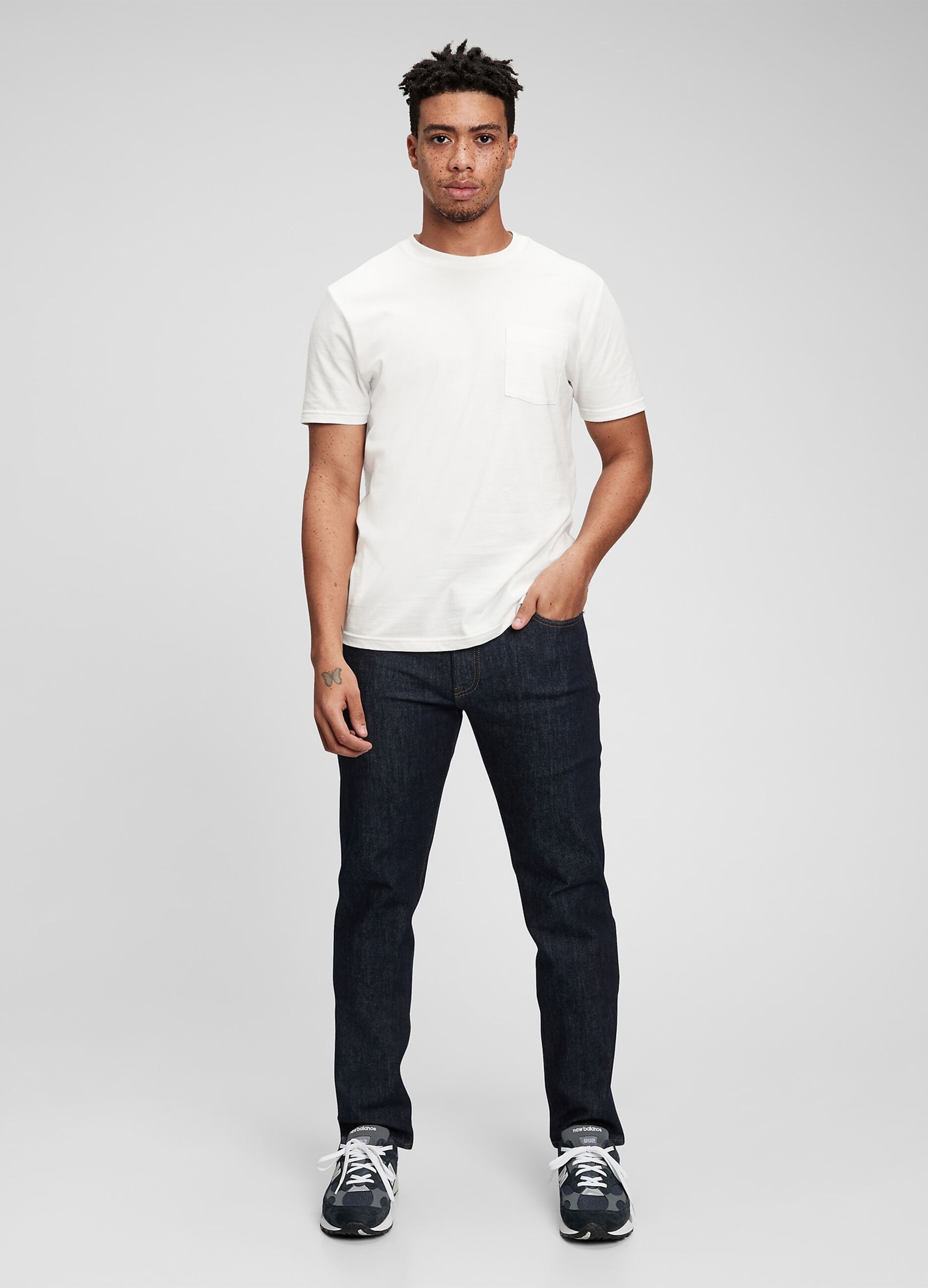 Straight-fit stretch jeans