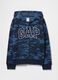 Felpa con logo GAP, cappuccio e zip in misto cotone_4