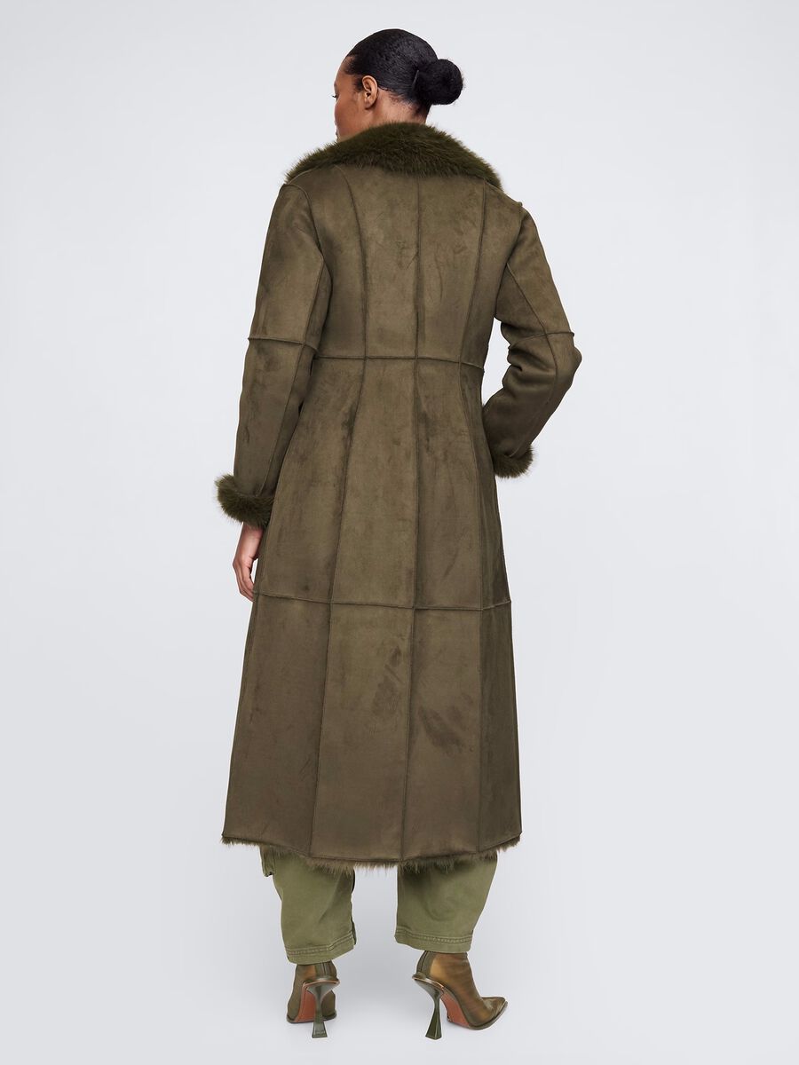 GAP x CULT GAIA long coat in suede Woman_1