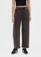 Pantaloni in misto cotone a gamba larga_1
