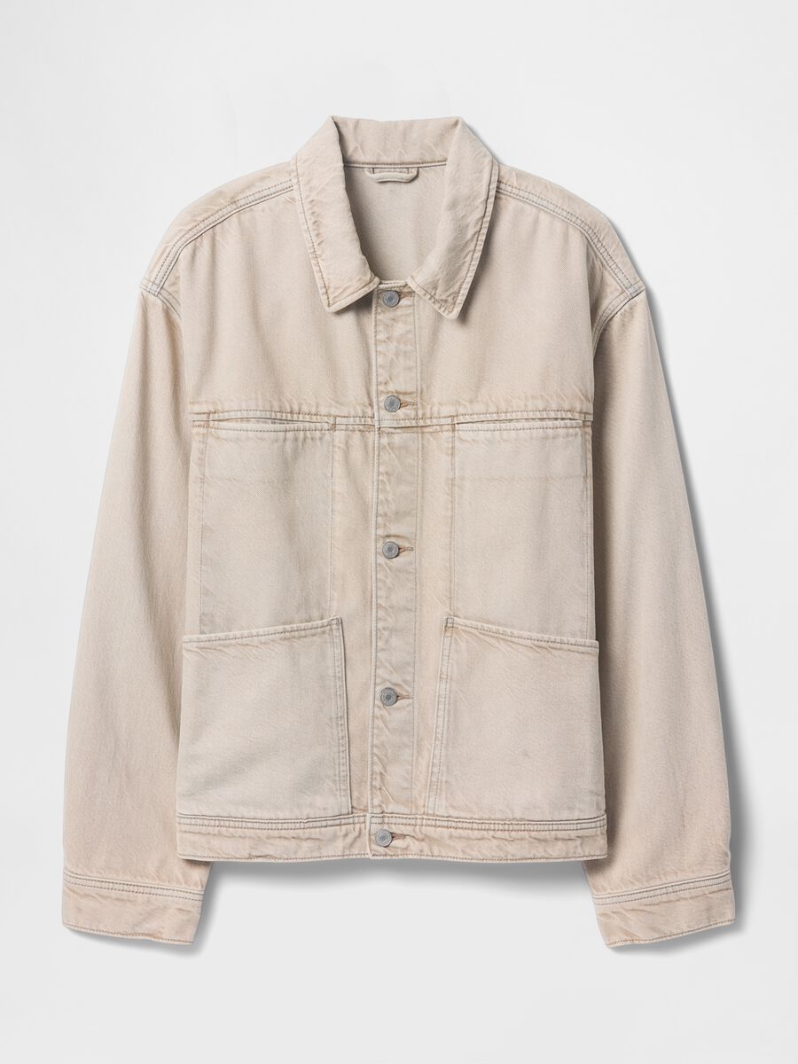 Giacca denim beige Gap Uomo_5