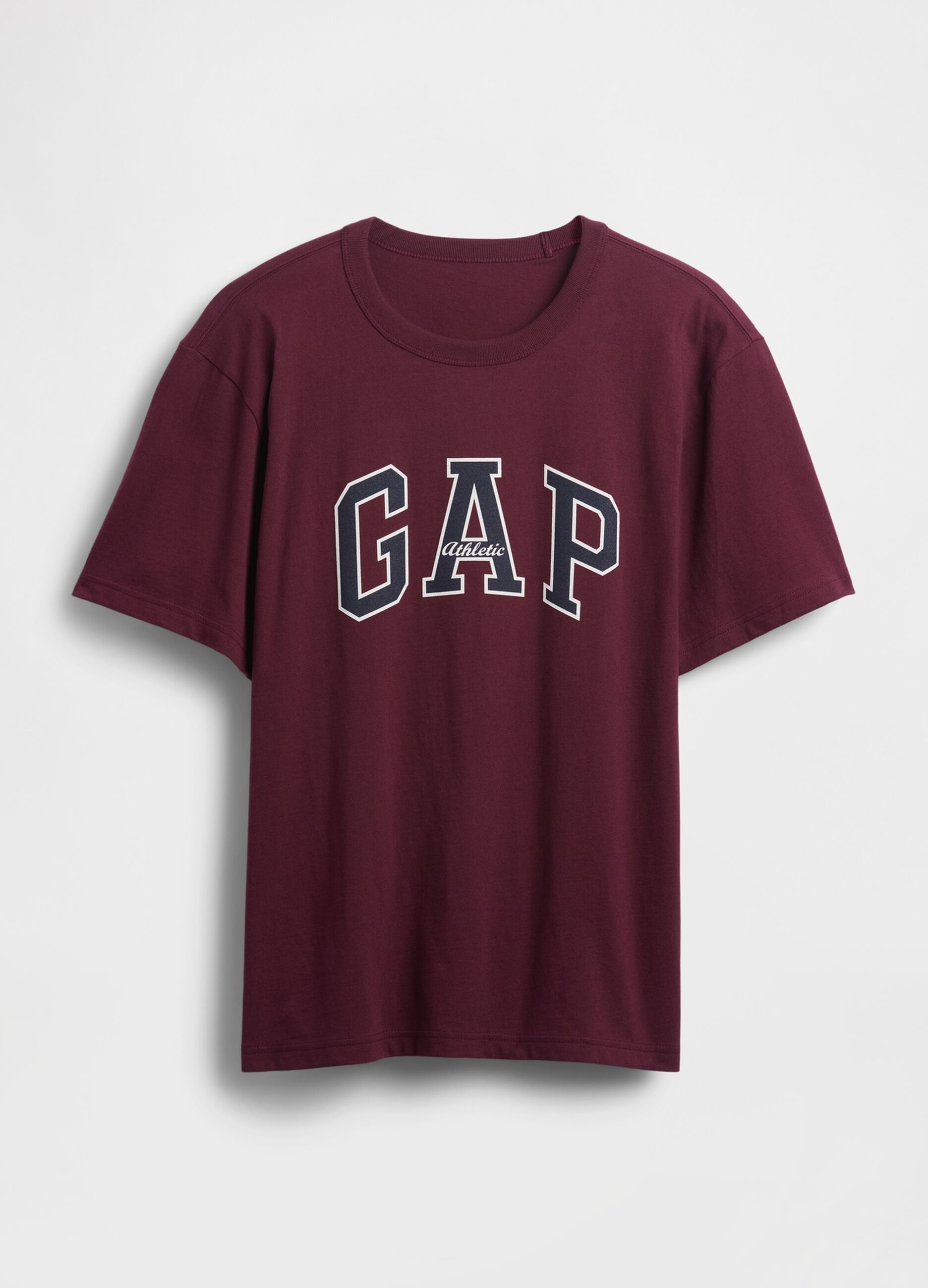 T-shirt bordeaux in cotone_3