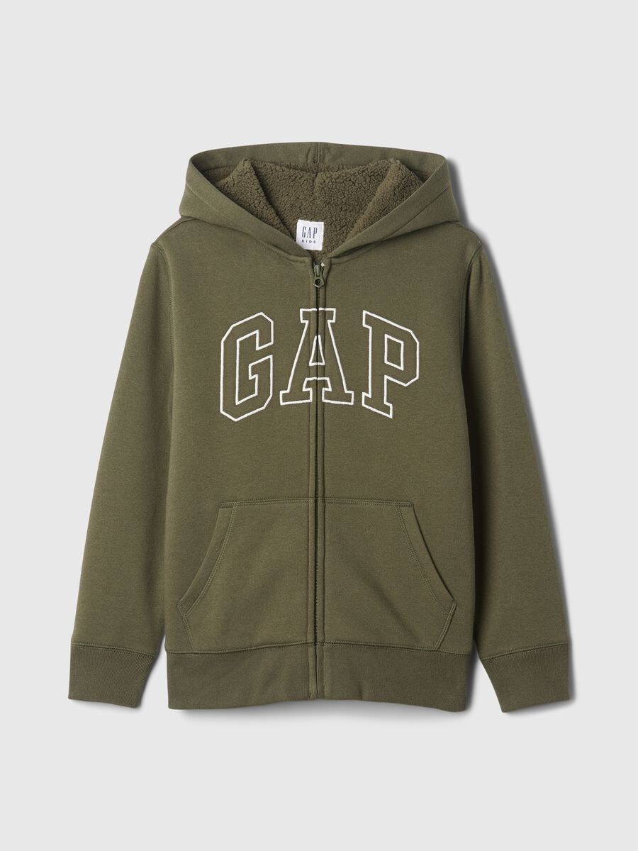 Full-zip con cappuccio interno in sherpa  Bambino_0