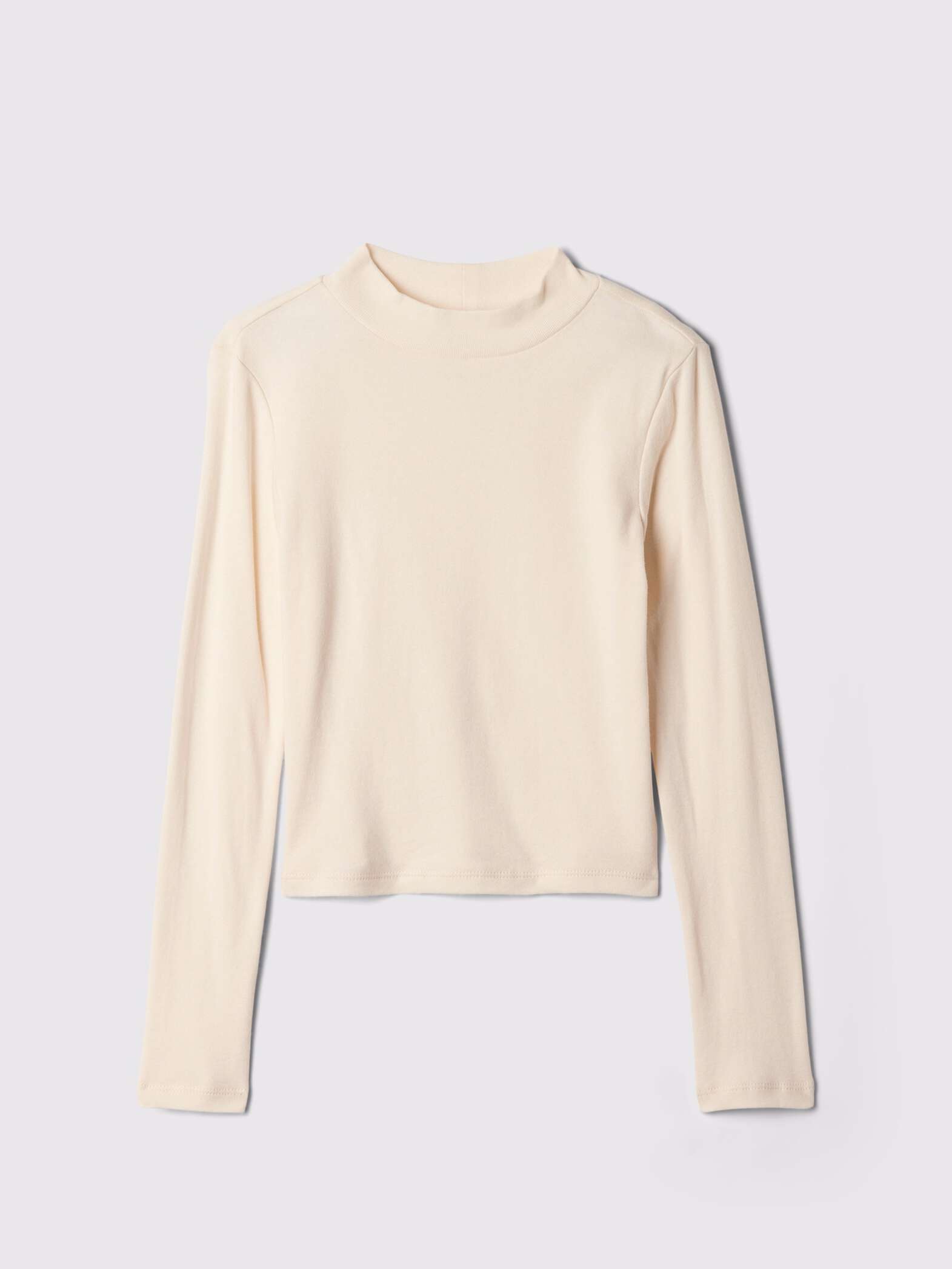 T-shirt a maniche lunghe mock neck _2