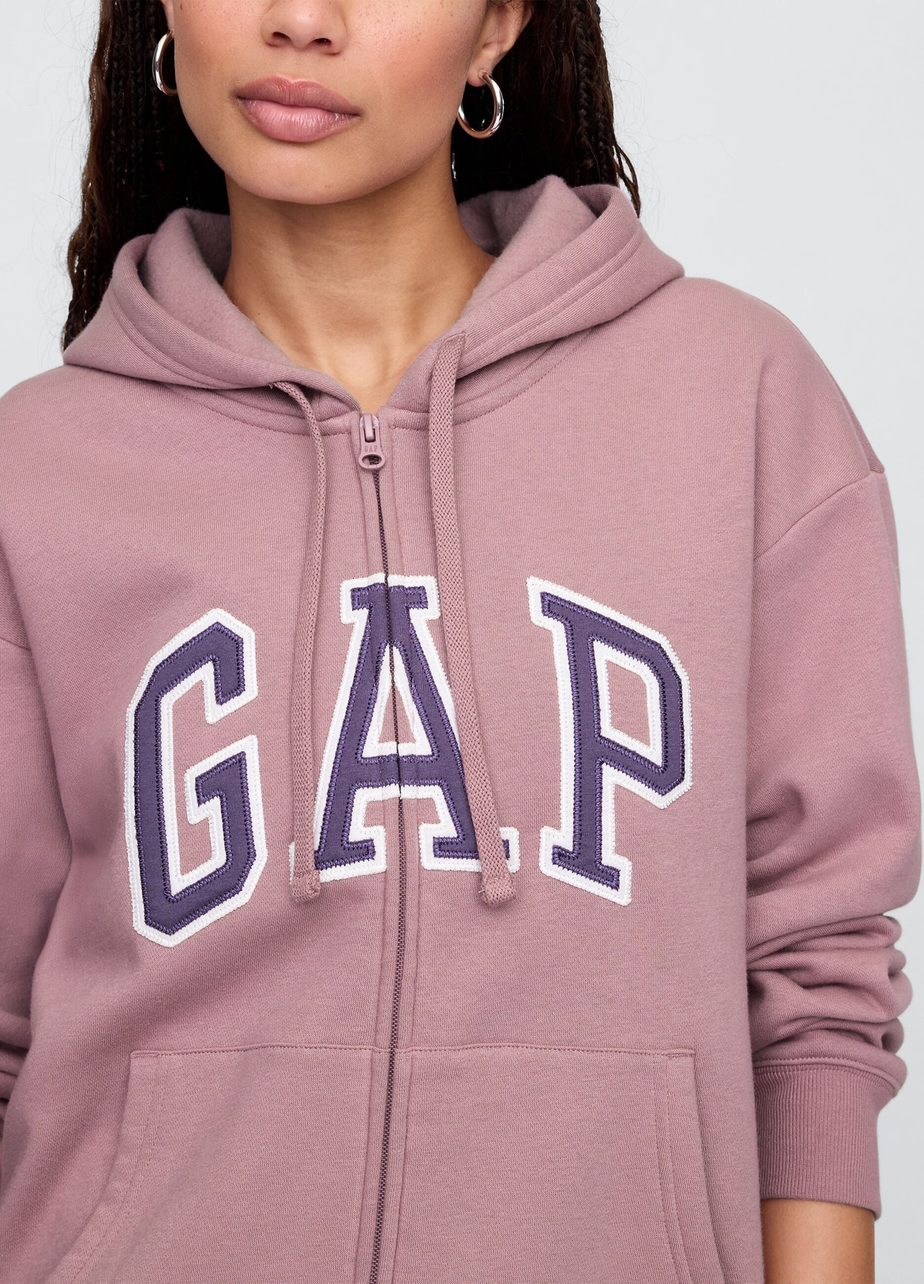 Felpa con cappuccio e zip