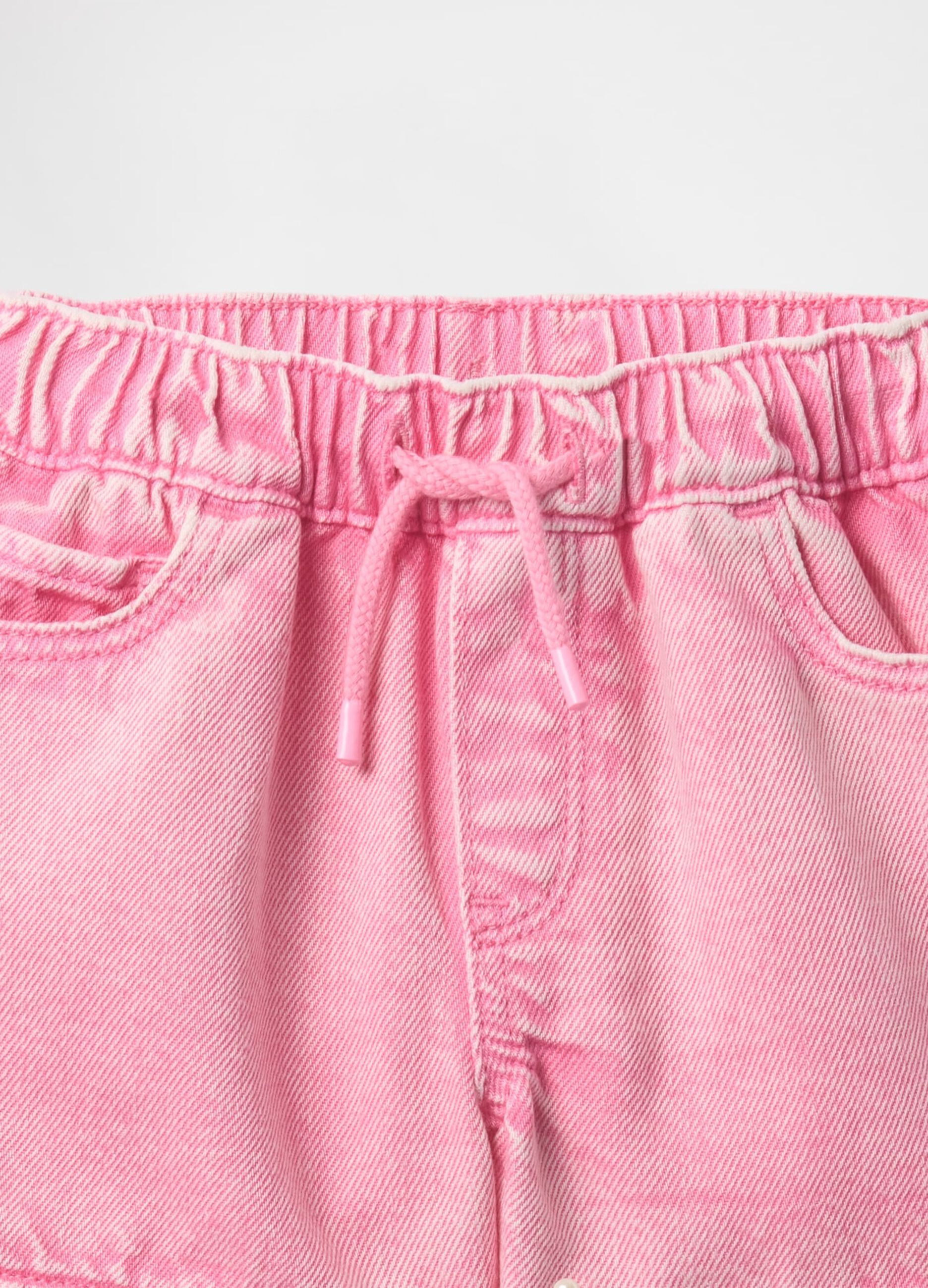Shorts in denim rosa per bambina GAP Kids_3