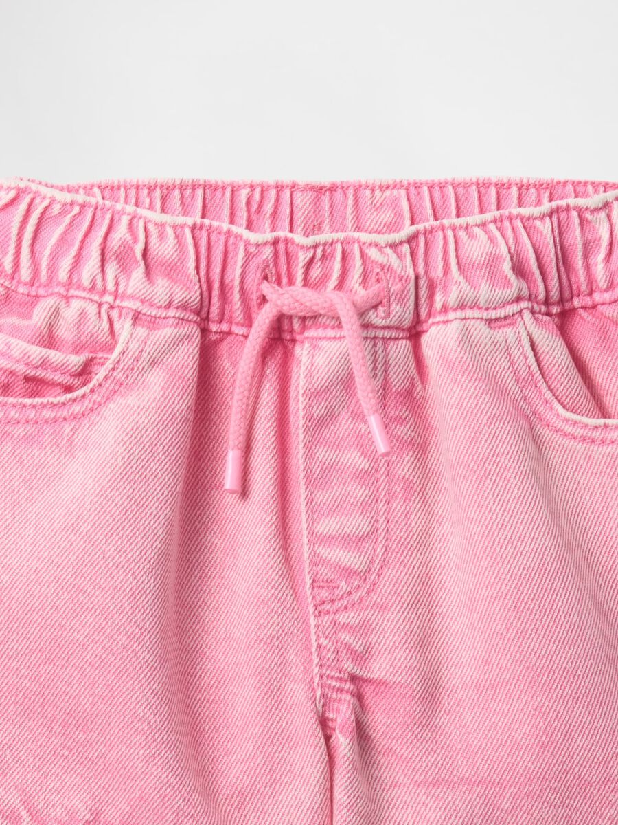 Shorts in denim rosa per bambina GAP Kids Bimba_3