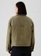 Short quilted jacket with corduroy details_2