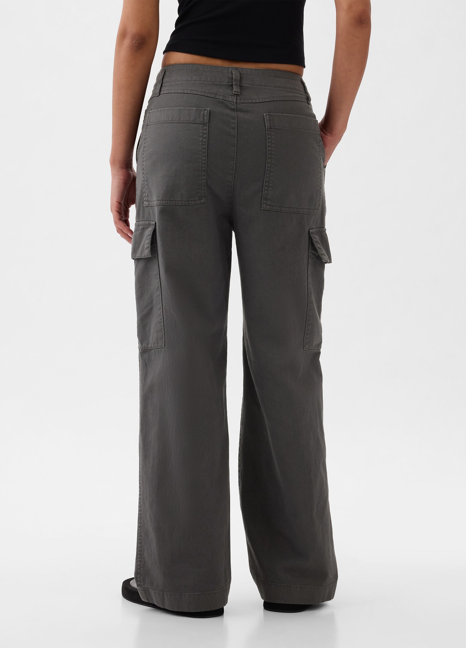 Loose-fit cargo trousers in cotton_3