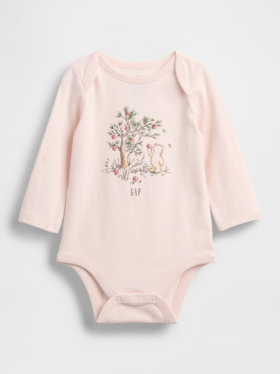 Pink cotton bodysuit for unisex newborns Newborn Boy_0