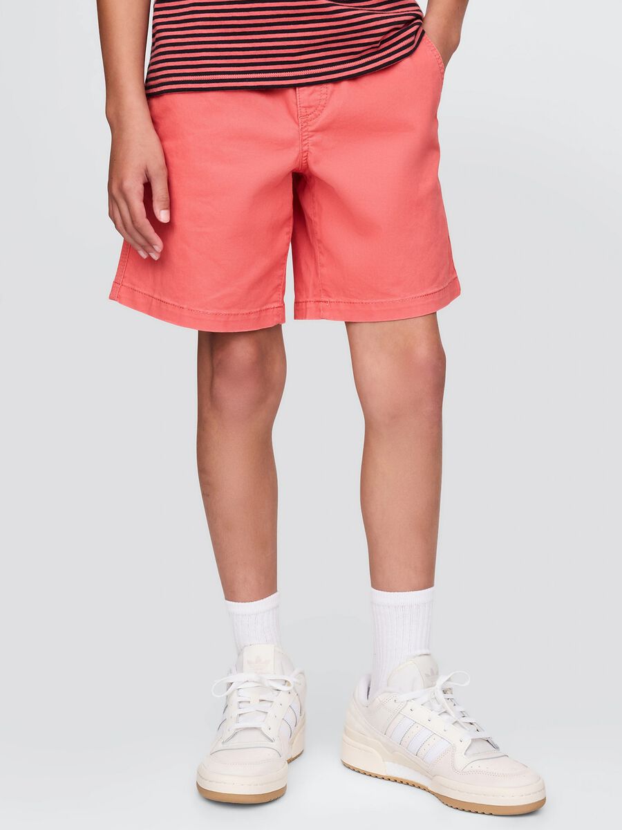 Shorts arancioni in cotone elasticizzato GAP Kids Bambino_1