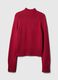 Maglione CashSoft cropped mock neck con maniche raglan_3