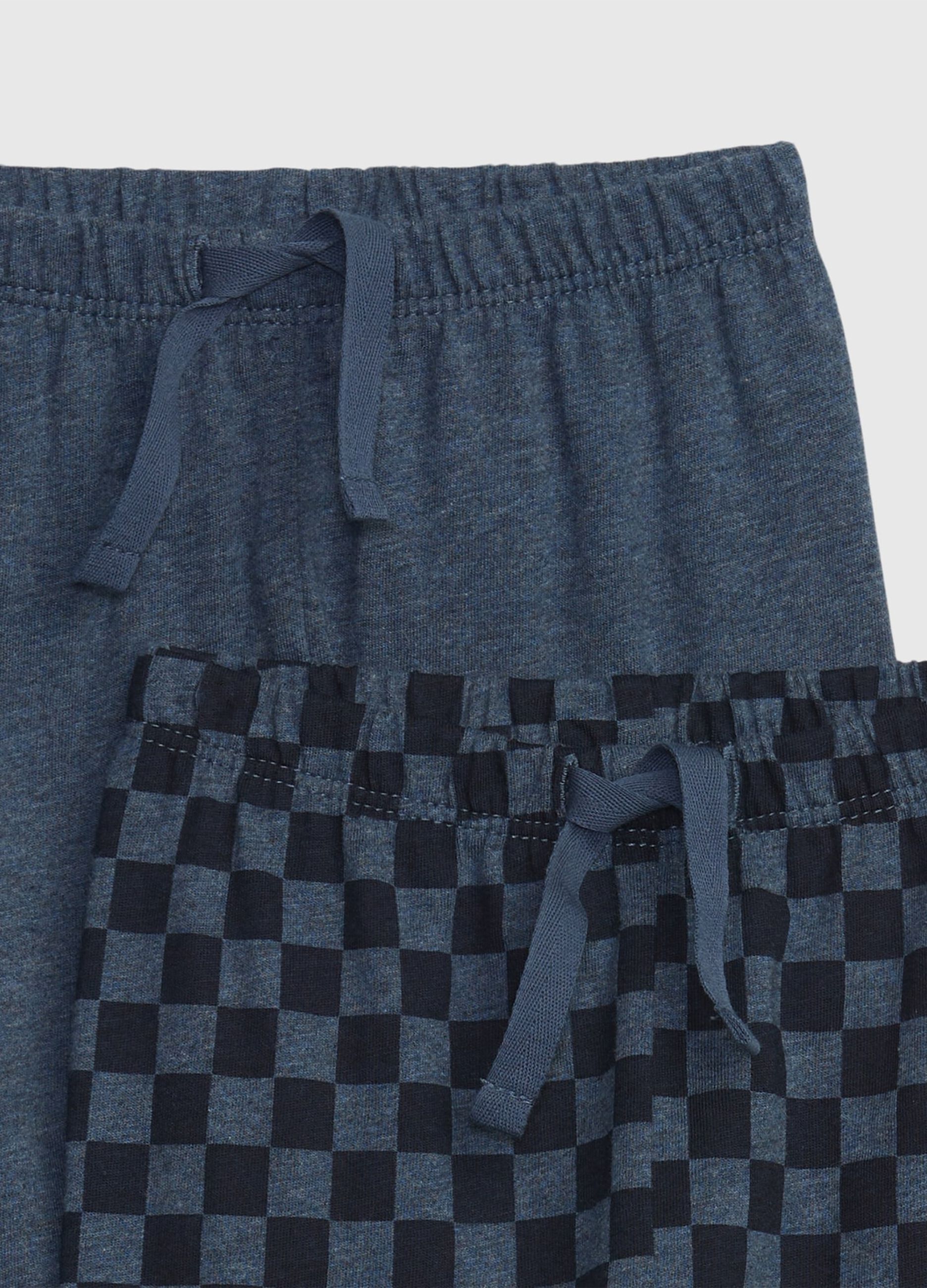 Bipack pantaloni in cotone bio con coulisse_2