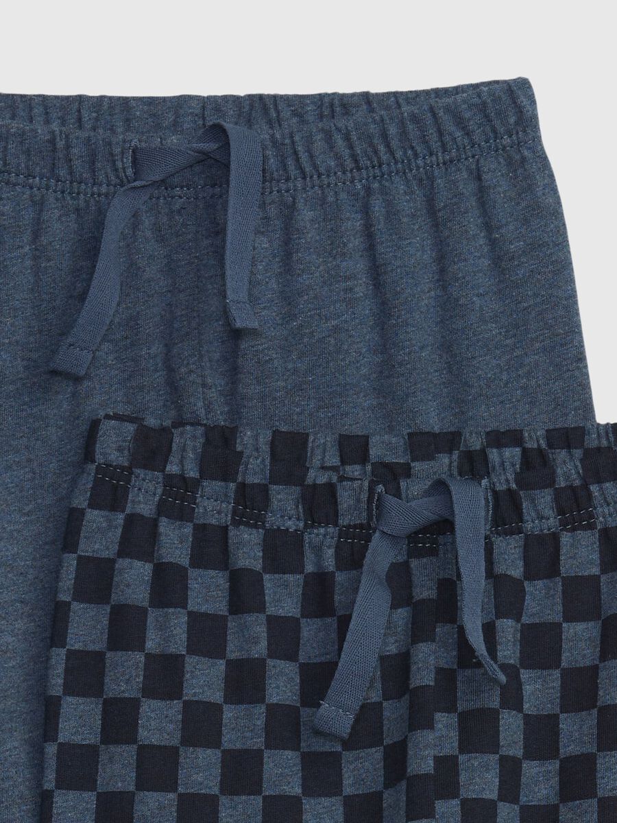 Two-pack organic cotton trousers with drawstring Newborn Boy_2