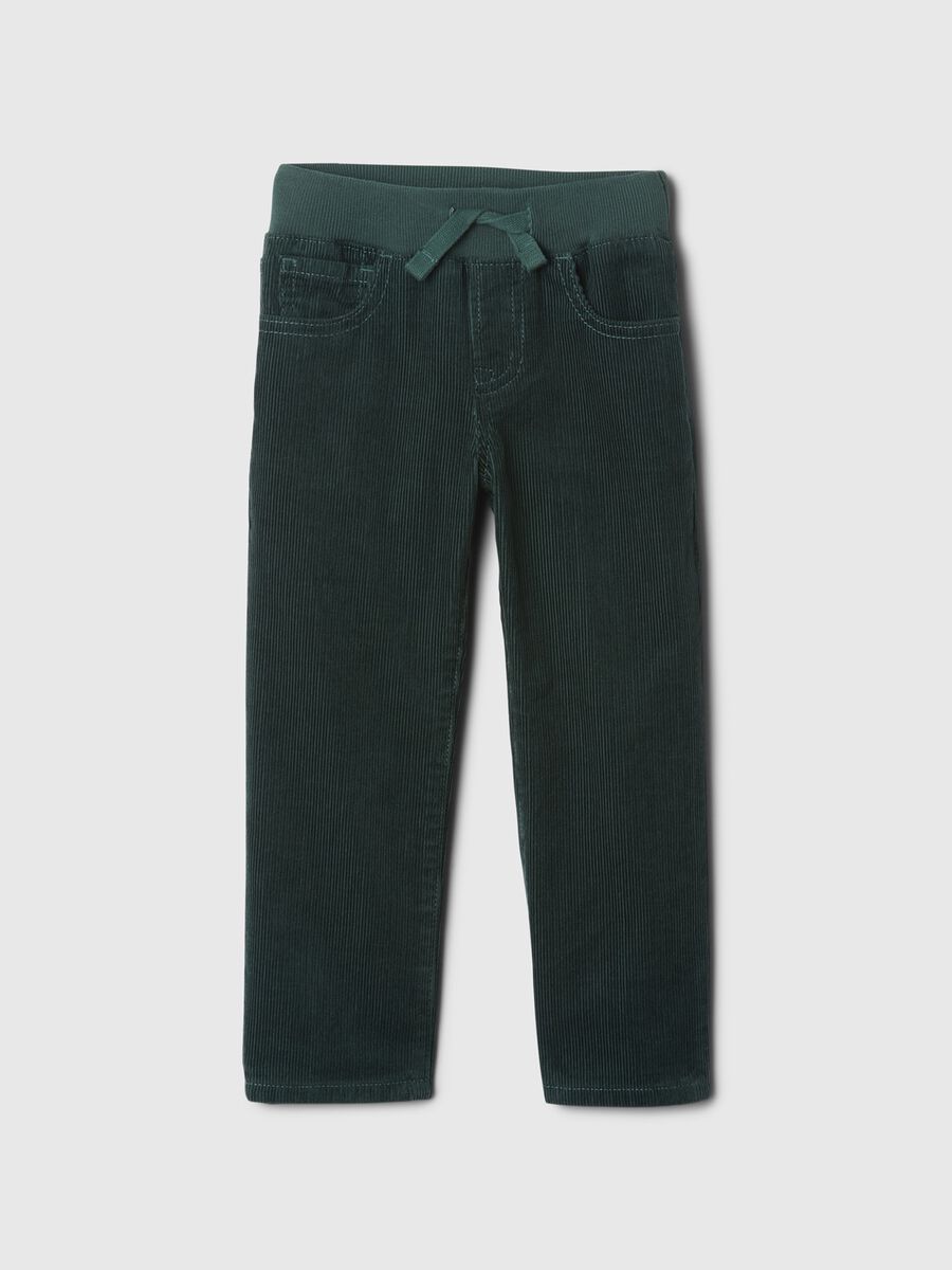 Pantalone in velluto con coulisse  Bimbo_1