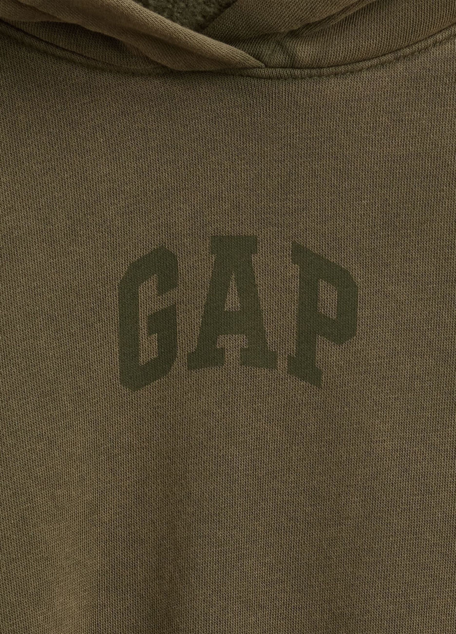 Green Gap Hoodie in Cotton Blend_5