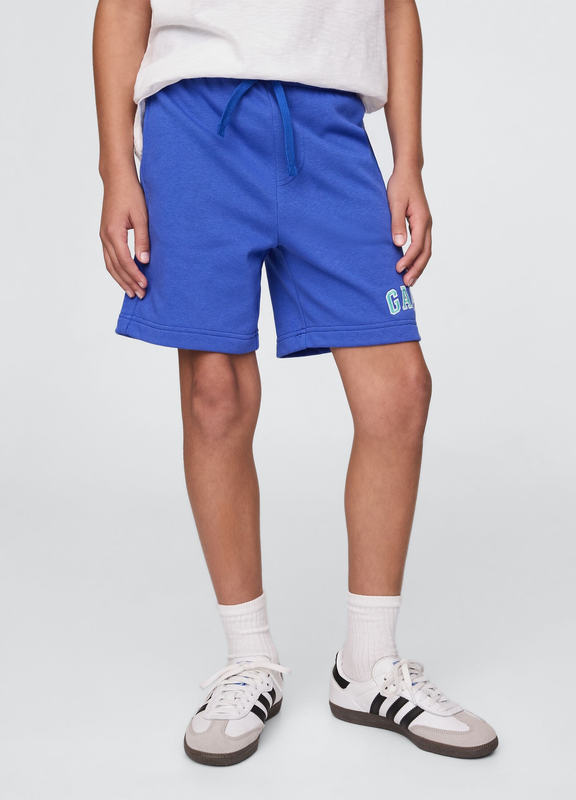 Shorts blu in misto cotone GAP Kids_1