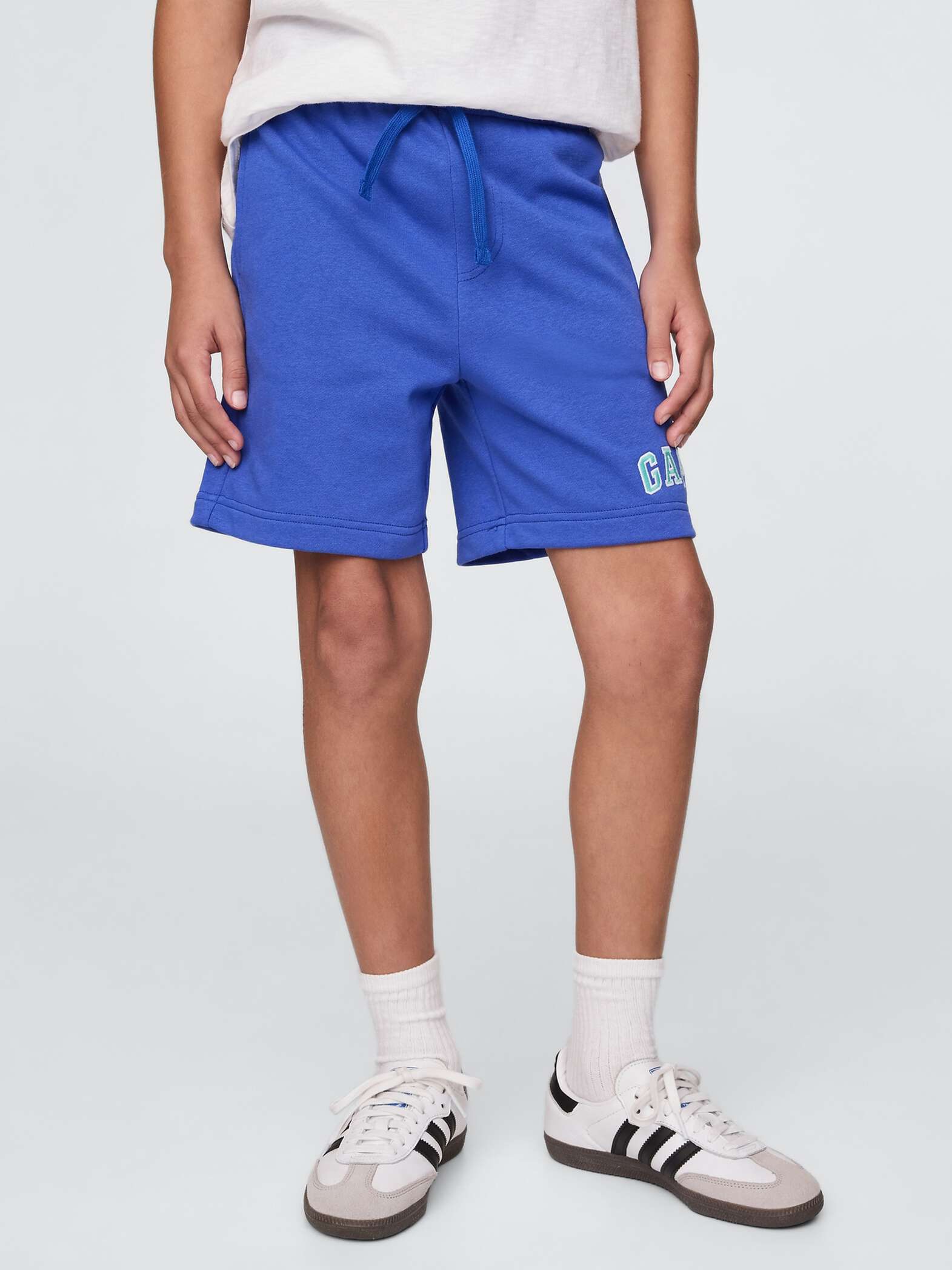 Shorts blu in misto cotone GAP Kids_1
