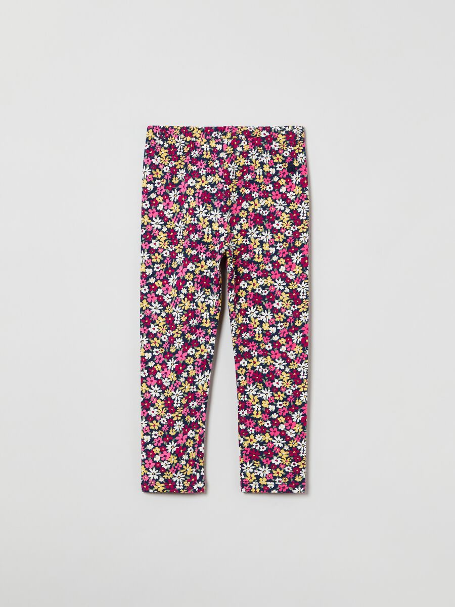 Leggings with ditsy floral print Kid Unisex_0