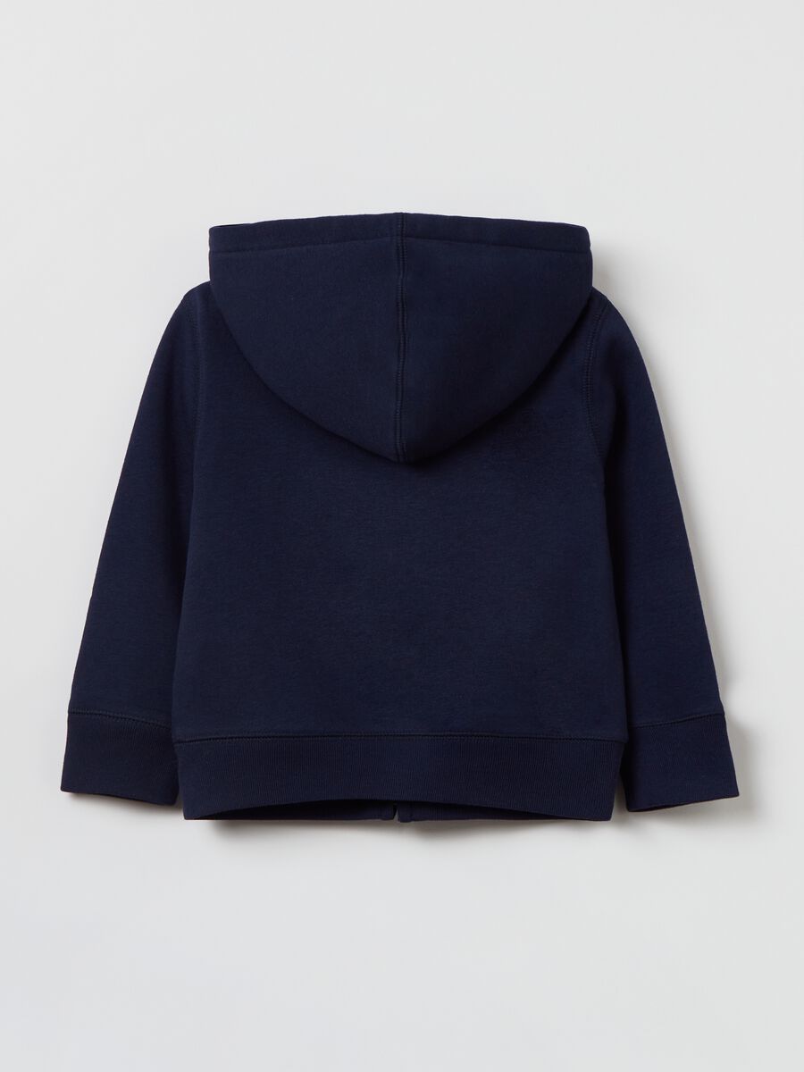 Full-zip sweatshirt with hood and logo patch Boy_1