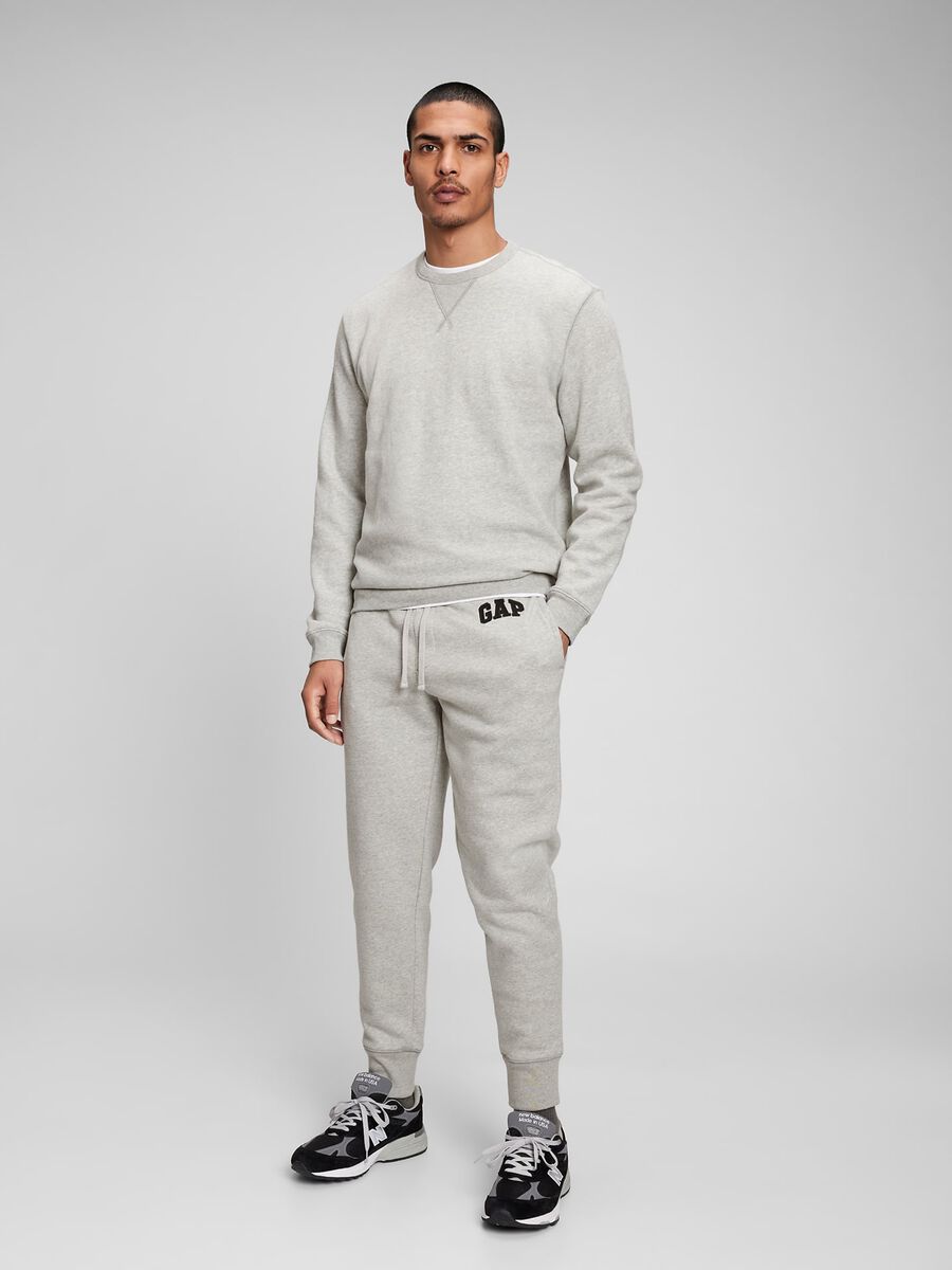 Bipack joggers in felpa con ricamo logo Uomo_1
