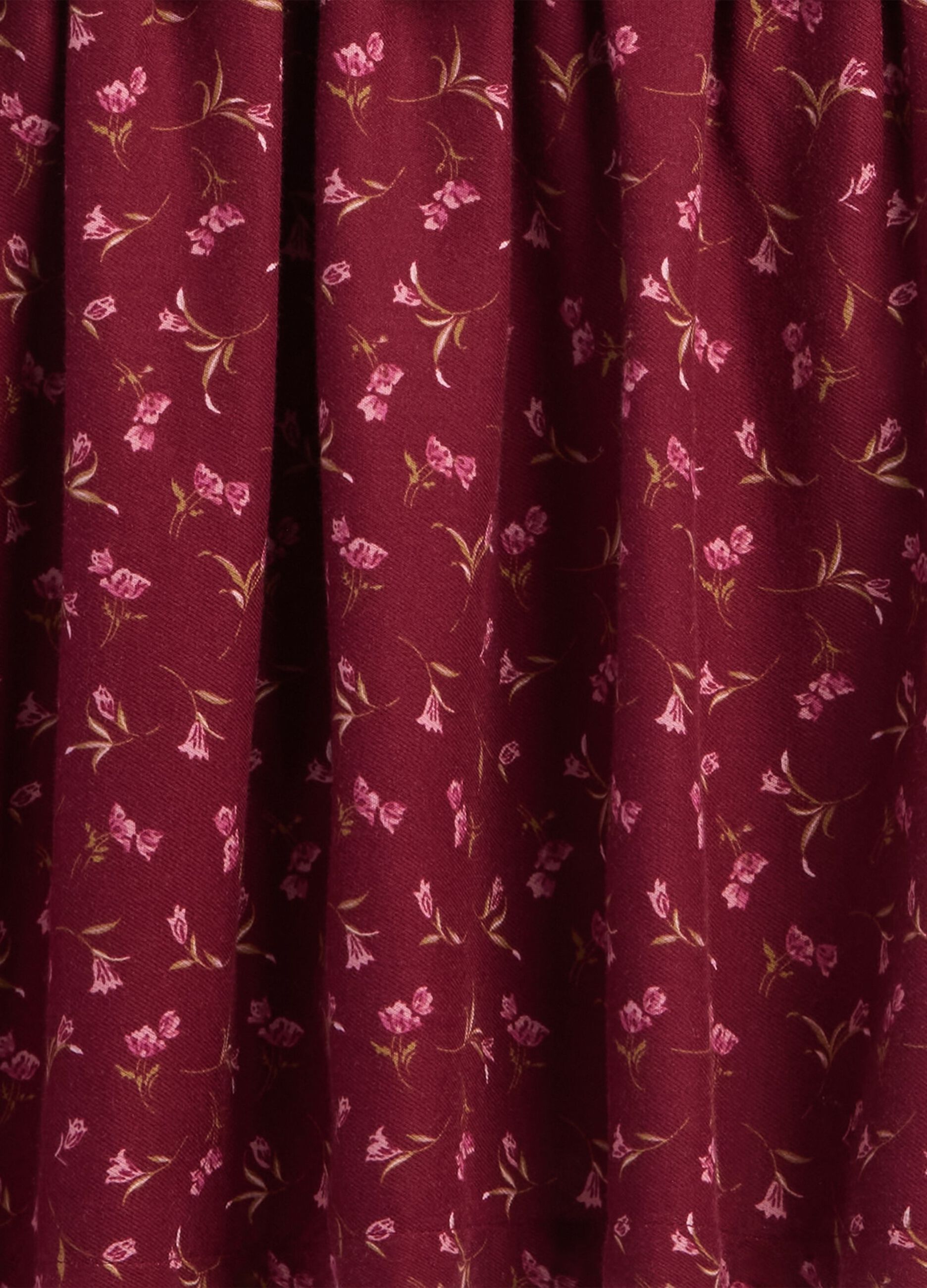 Vestito rosso per bambina con scollo rotondo_3
