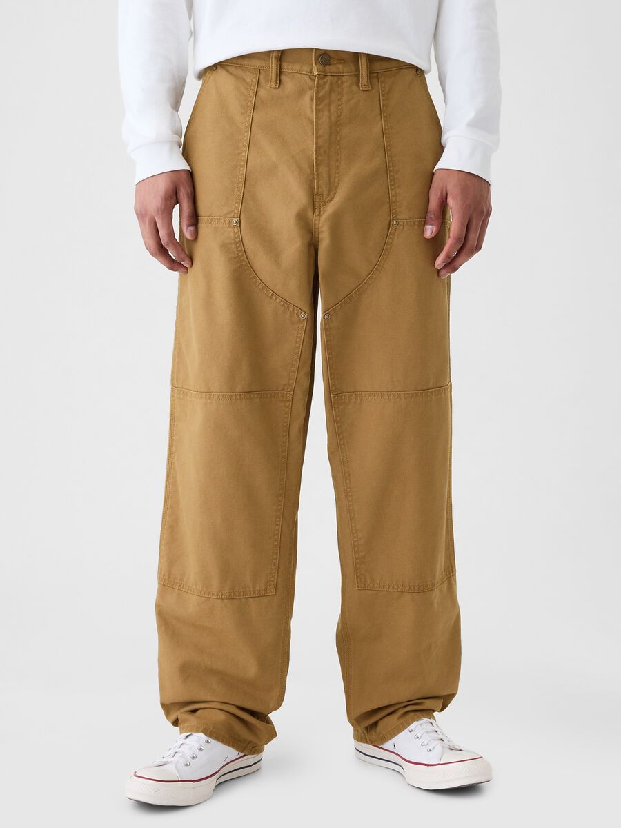 Baggy-fit utility trousers Man_1
