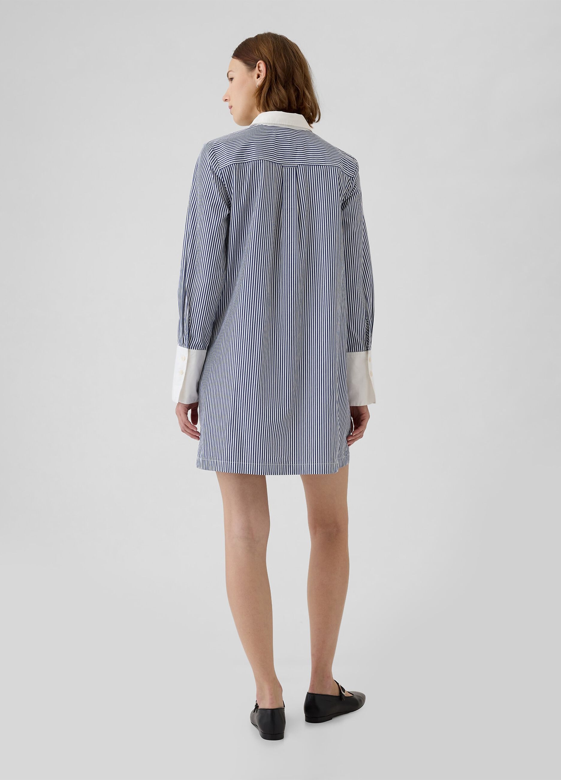 Short shirt dress with stripes_1