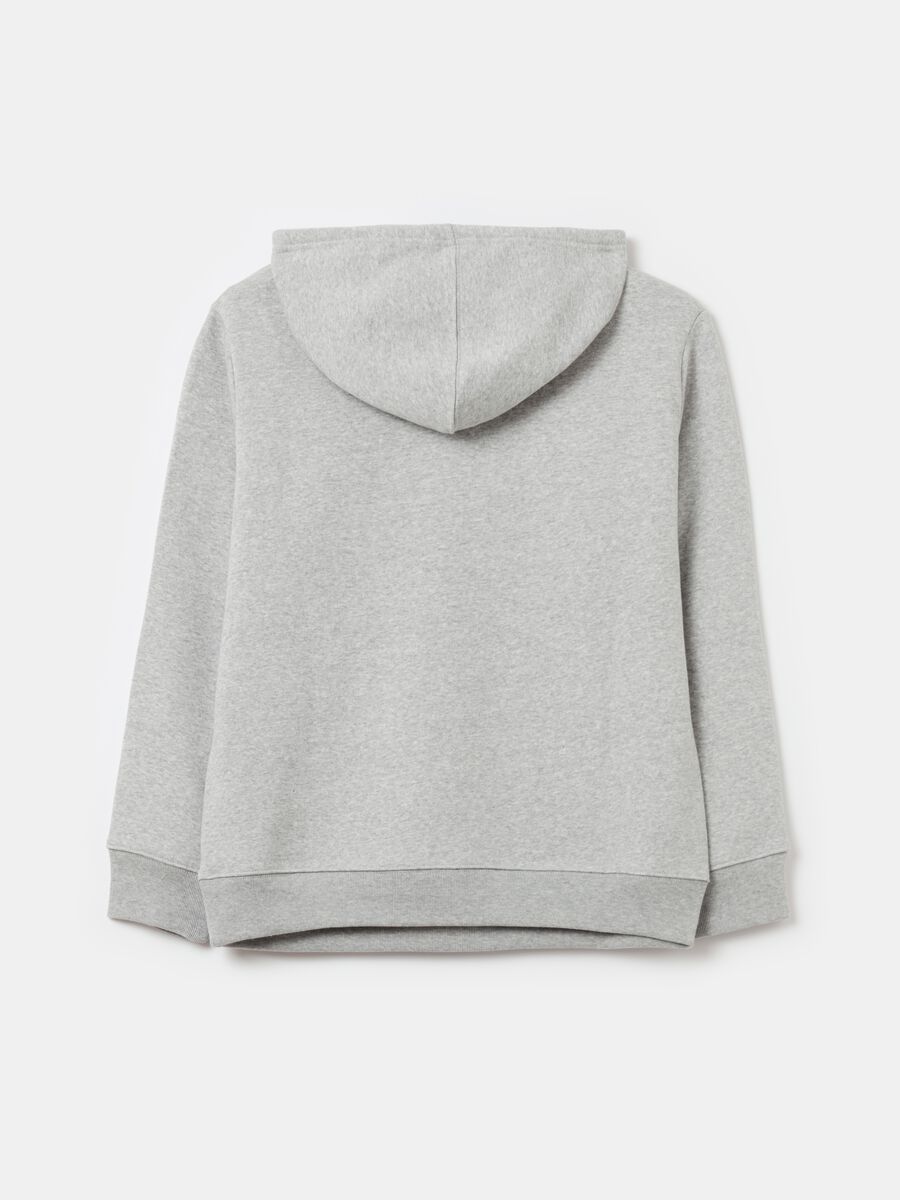 Sweatshirt with hood and logo embroidery Woman_5