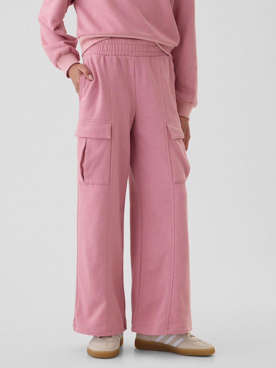 Joggers cargo a gamba larga Bambina_1