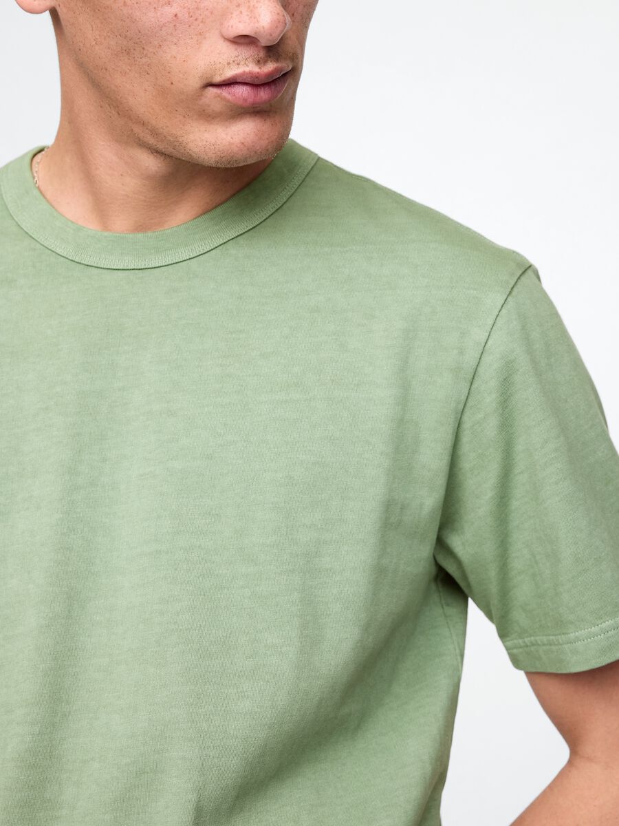 Gap Green Short Sleeve Cotton T-Shirt Man_3
