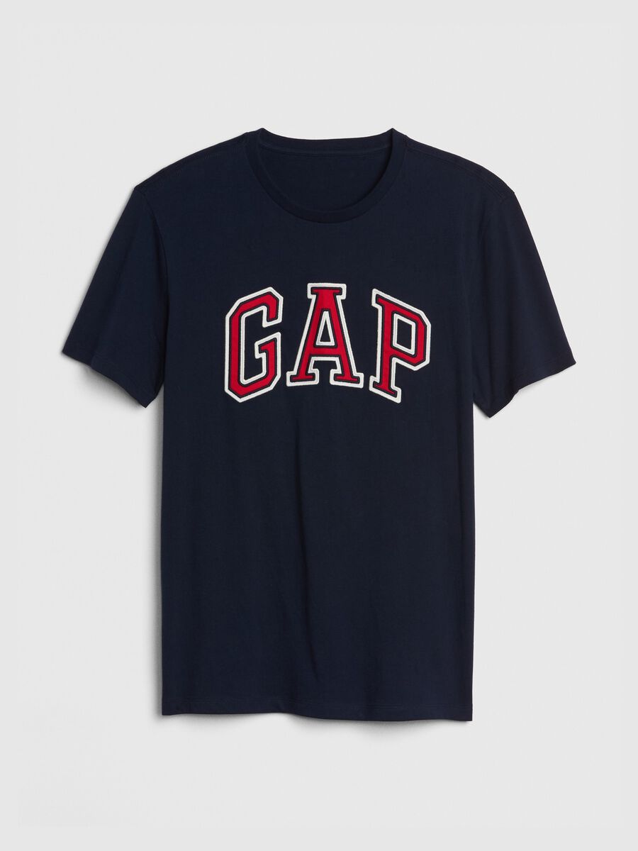 T-shirt in cotone con ricamo logo Uomo_2