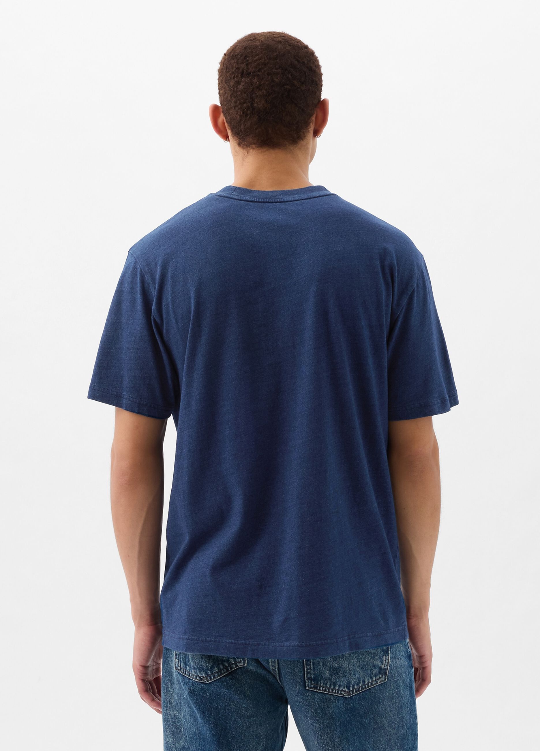 T-shirt girocollo in cotone_2