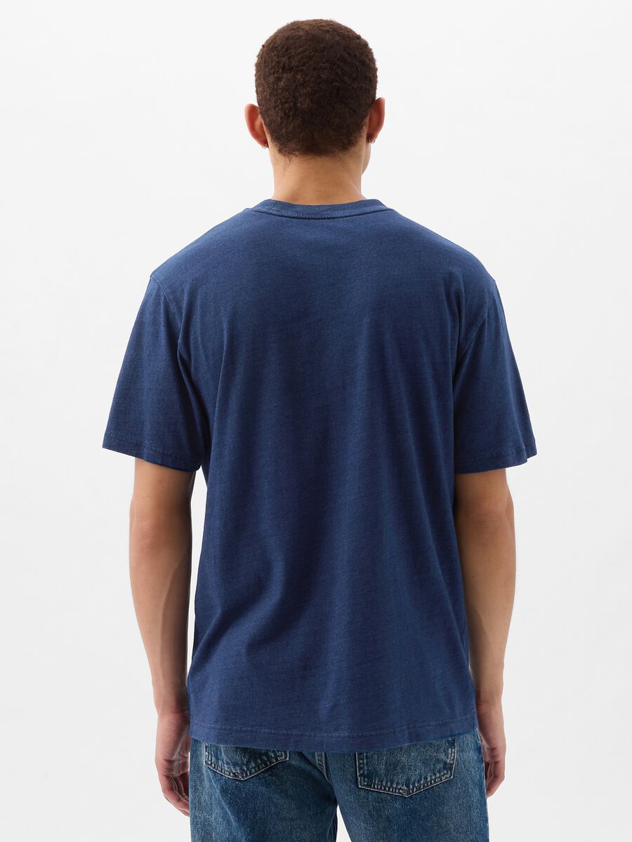 T-shirt girocollo in cotone Uomo_2