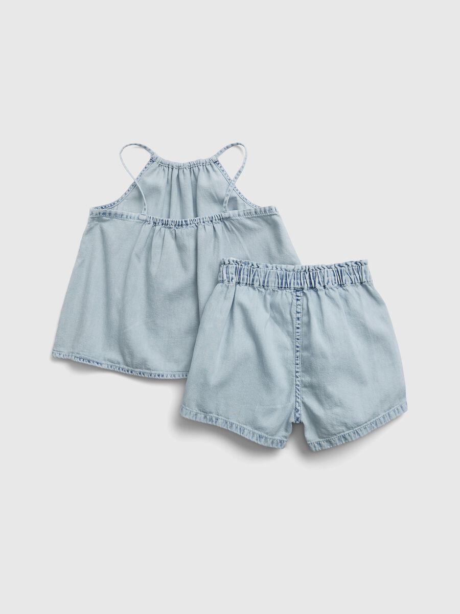 Tank top and denim shorts set Toddler Girl_1