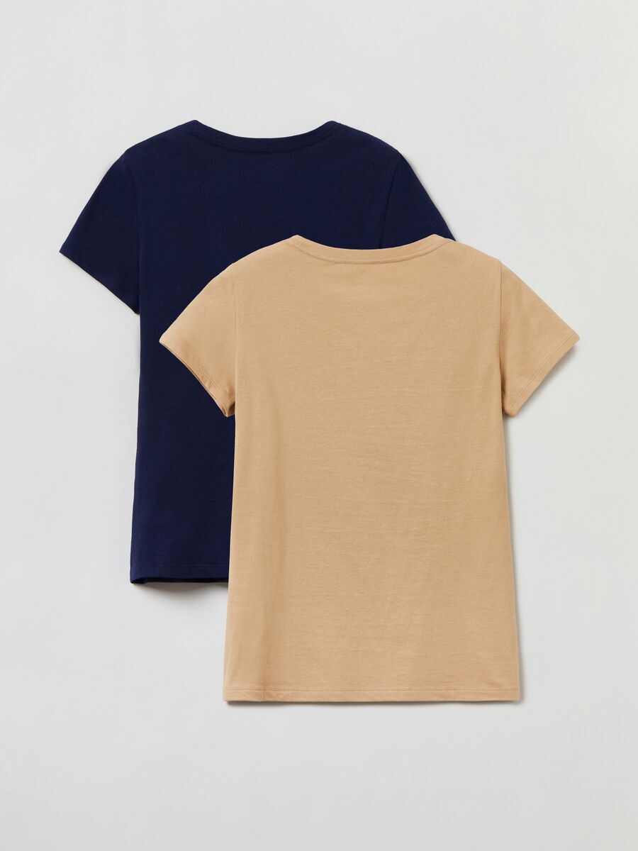 Bipack t-shirt in cotone con stampa logo Donna_5