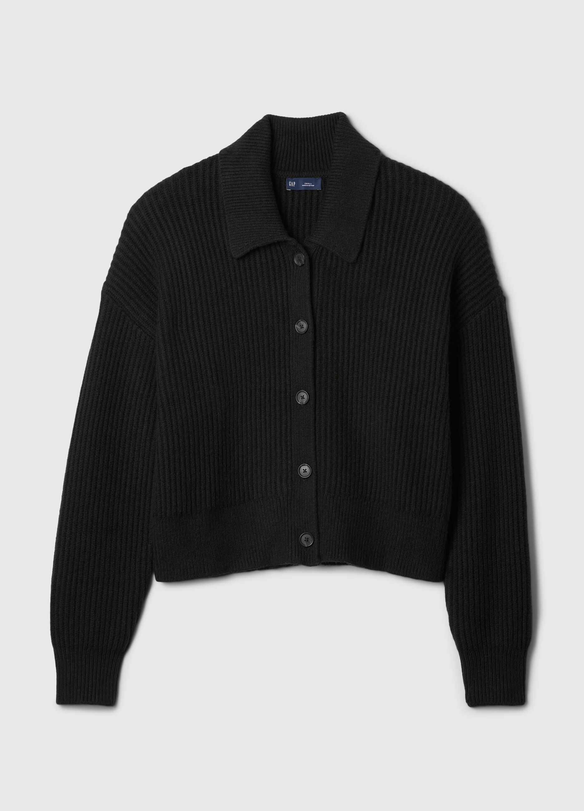 Cardigan over a coste inglesi con colletto_4