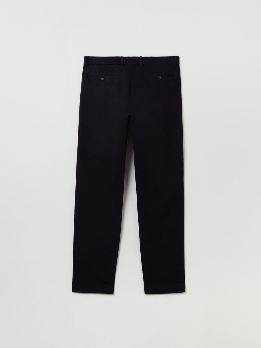 Skinny-fit chino trousers in stretch cotton Man_2